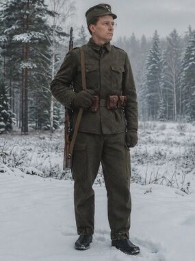 Sabo Swedish Army Wool Cargo Pants C52 Vintage Military Field Trousers VTG 1956